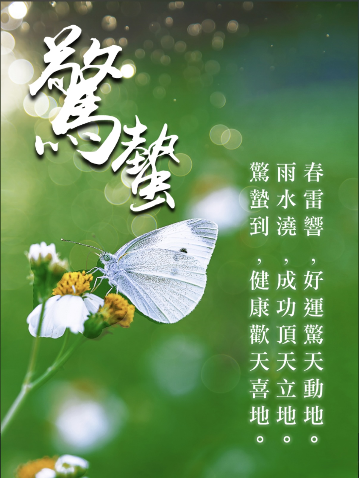 驚蟄節氣意象圖